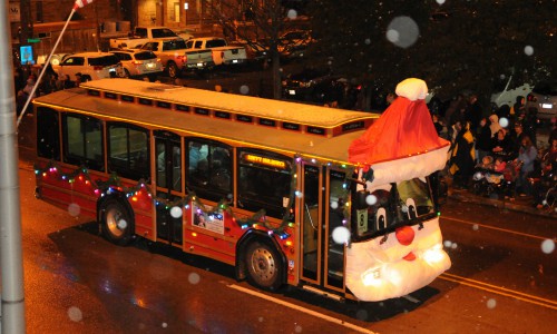 Santa Trolley Bus